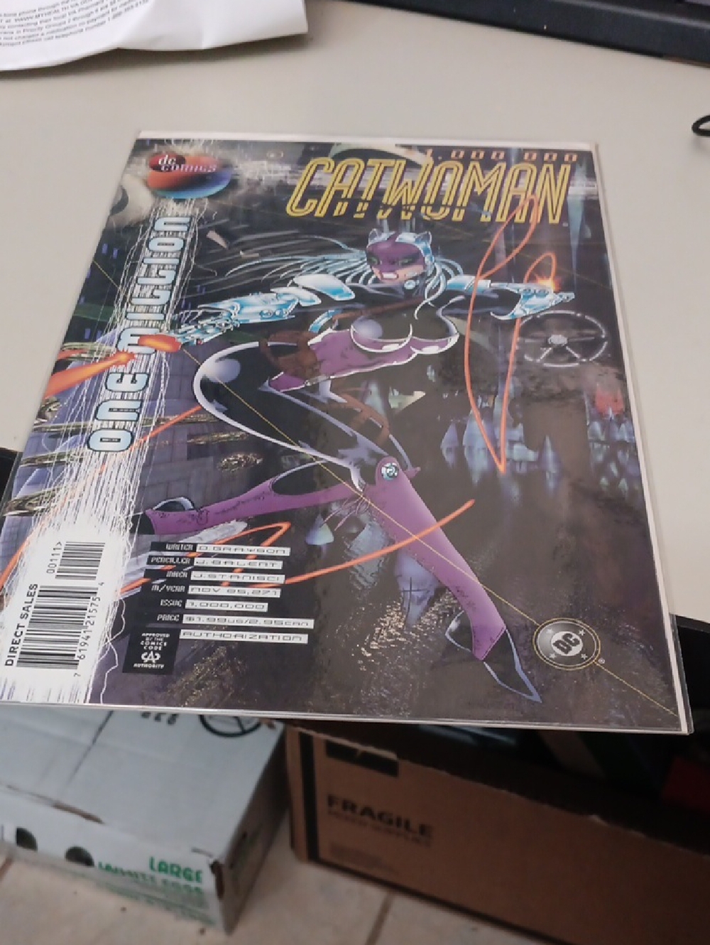 DC Comics Catwoman Comic in Purple, Black, Blue
